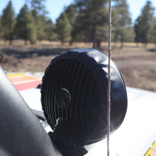 KC HiLiTES 5102 - KCL5102 - KC HiLiTES 6in. Round Soft Cover (Pair) - Black w/Yellow KC Logo - Shipped in Europe - Tuningsupply.com