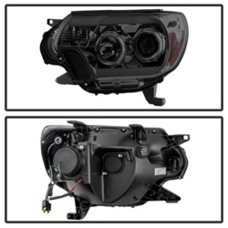 SPYDER 5081728 - SPY5081728 - Spyder Toyota Tacoma 12-16 Projector Headlights Light Bar DRL Smoke PRO-YD-TT12-LBDRL-SM - Shipped in Europe - Tuningsupply.com