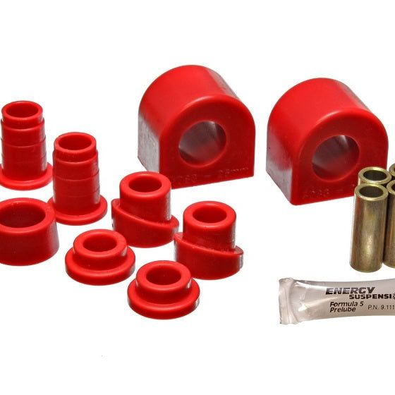 Energy Suspension 3.5141R - ENG3.5141R - Energy Suspension 88-96 Chevy Corvette Red 24mm Front Sway Bar Bushing Set (End Links Inc) - Shipped in Europe - Tuningsupply.com