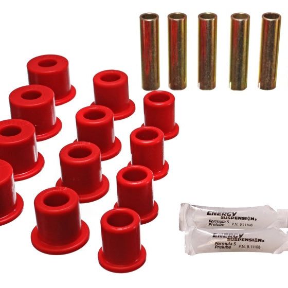 Energy Suspension 4.2134R - ENG4.2134R - Energy Suspension Rear Spring Bushings - Red - Shipped in Europe - Tuningsupply.com