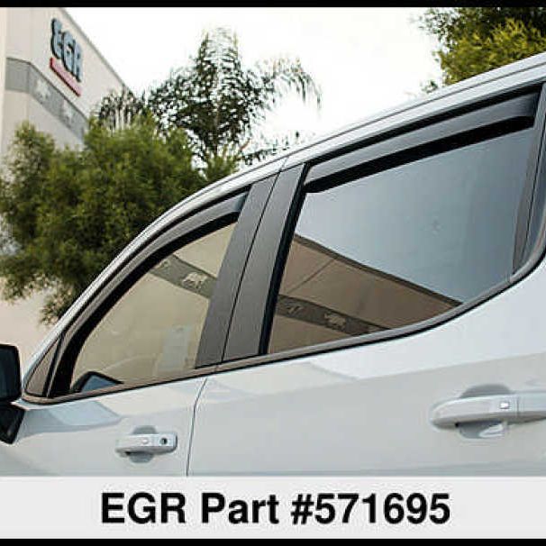 EGR 571695 - EGR571695 - EGR 2019 Chevy 1500 Crew Cab In-Channel Window Visors - Matte - Shipped in Europe - Tuningsupply.com