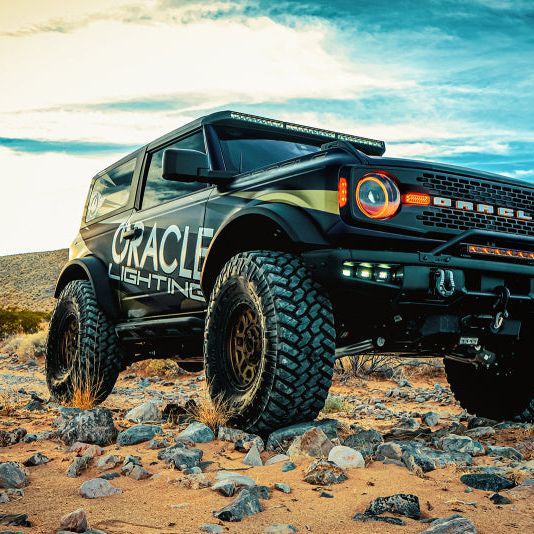 ORACLE Lighting 5886-023 - ORL5886-023 - Oracle 2021+ Ford Bronco Oculus Bi-LED Projector Headlights - Amber/White Switchback - Shipped in Europe - Tuningsupply.com