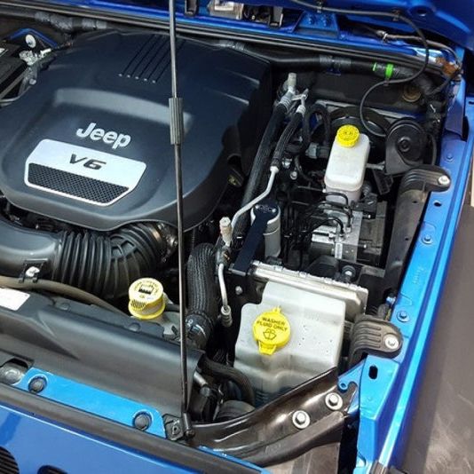 J&L 3064D-C - JLT3064D-C - J&L 12-17 Jeep Wrangler JK 3.6L Passenger Side Oil Separator 3.0 - Clear Anodized - Shipped in Europe - Tuningsupply.com