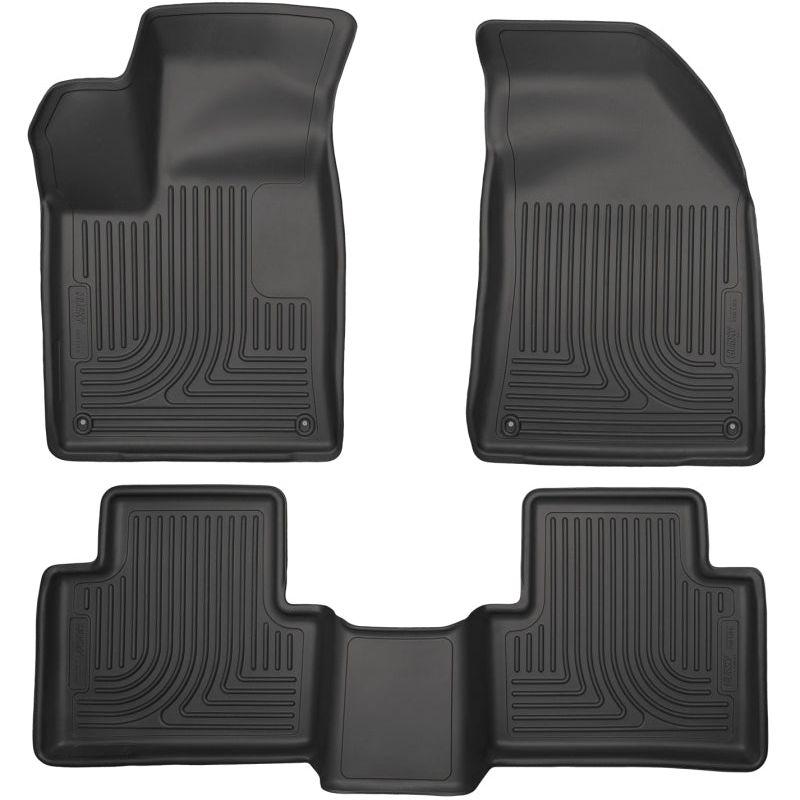 Husky Liners 99071 - HSL99071 - Husky Liners 15 Chrysler 200 Weatherbeater Black Front and Second Seat Floor Liners - Shipped in Europe - Tuningsupply.com