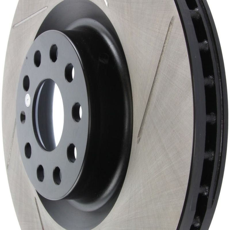 Stoptech 126.33112SL - STO126.33112SL - StopTech Power Slot 09 VW CC (Passat CC) / 06-09 Passat Front Left Slotted Rotor - Shipped in Europe - Tuningsupply.com