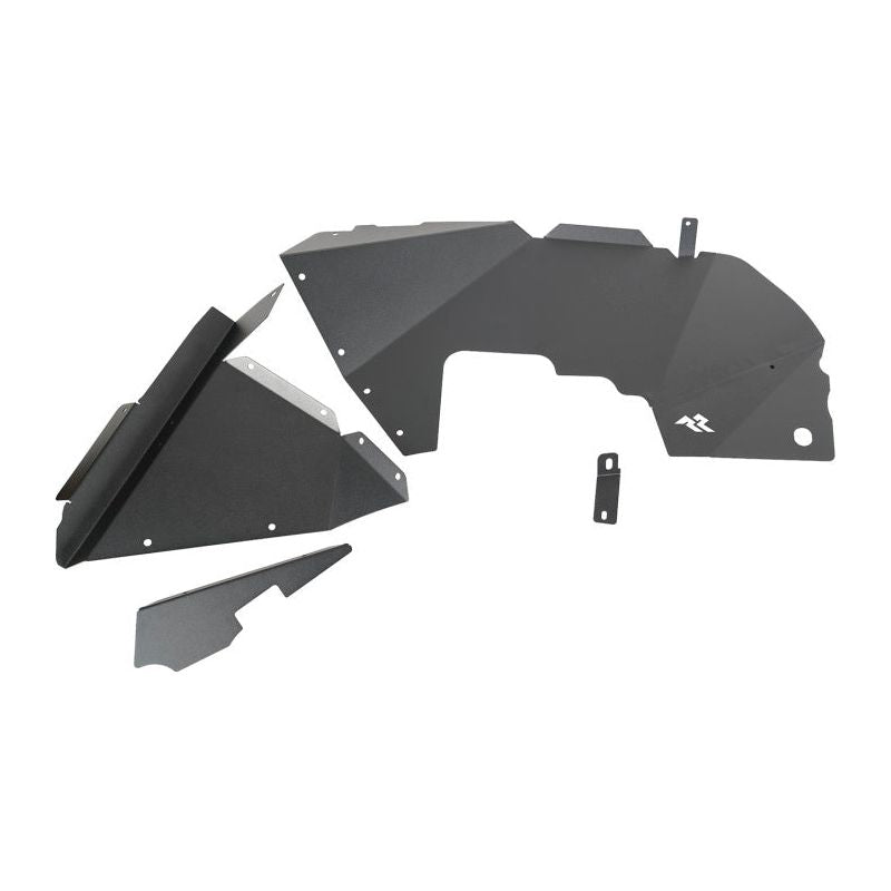 Rugged Ridge 11615.61 - RUG11615.61 - Rugged Ridge Inner Fender Liners Frnt Aluminum Black 18-20 Jeep Wrangler JL - Shipped in Europe - Tuningsupply.com