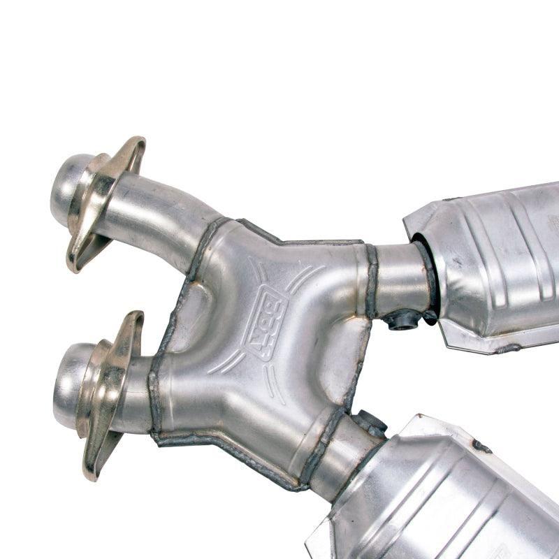 BBK 1638 - BBK1638 - BBK 96-04 Mustang 4.6 GT / Cobra Short Mid X Pipe w Catalytic Converters 2-1/2 For Long Tube Headers - Shipped in Europe - Tuningsupply.com