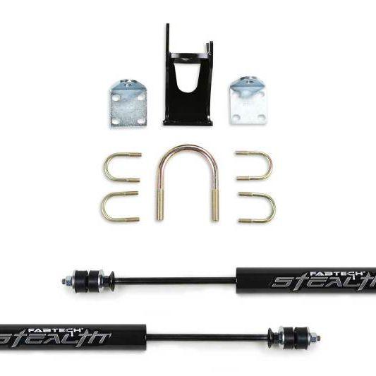 Fabtech FTS8046 - FABFTS8046 - Fabtech 05-21 Ford F250/350 4WD Dual Stealth Steering Stabilizer Kit - Opposing Style - Shipped in Europe - Tuningsupply.com