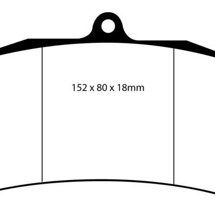 EBC DP4006R - EBCDP4006R - EBC Brakes Yellowstuff Performance Brake Pads - Shipped in Europe - Tuningsupply.com