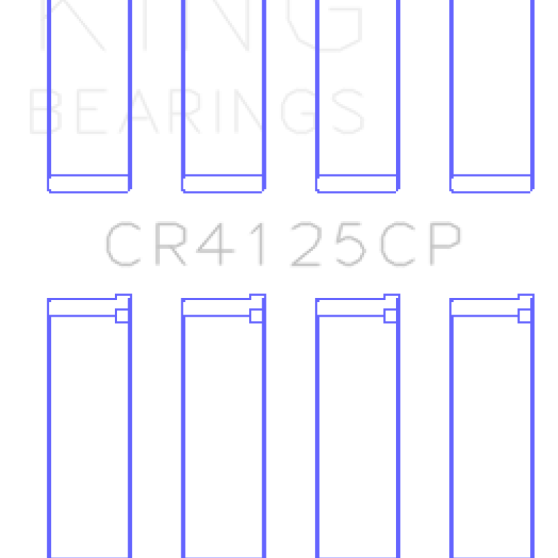 King Engine Bearings GCR4125CP - KINGCR4125CP - King Engine Bearings Subaru EJ20/EJ22/EJ25 (Including Turbo) Performance Rod Bearing (Set of 4) - Shipped in Europe - Tuningsupply.com