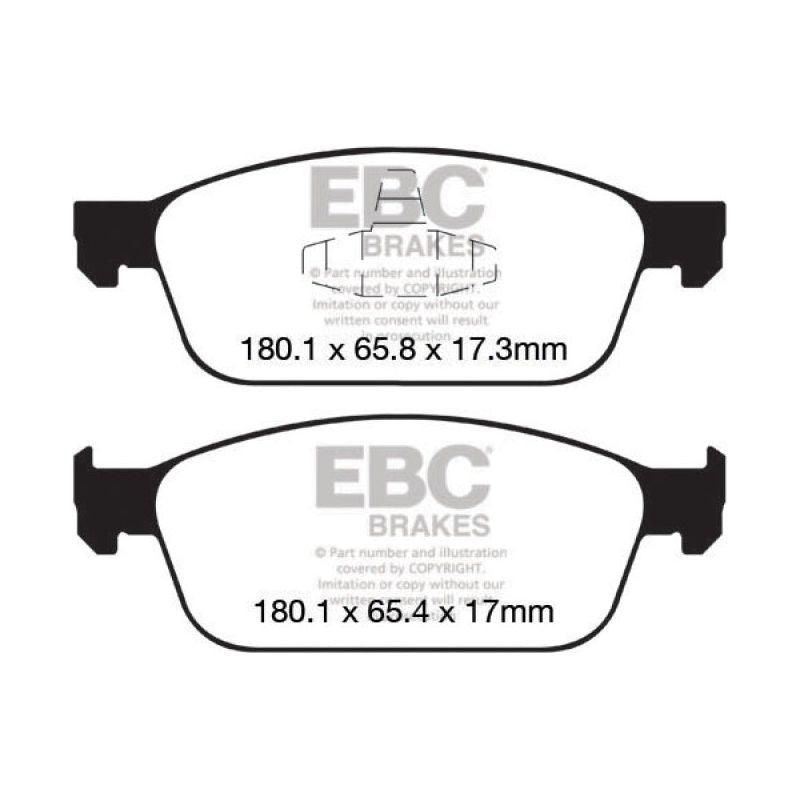 EBC DP52145NDX - EBCDP52145NDX - EBC 12-18 Ford Focus ST Bluestuff Front Brake Pads - Shipped in Europe - Tuningsupply.com