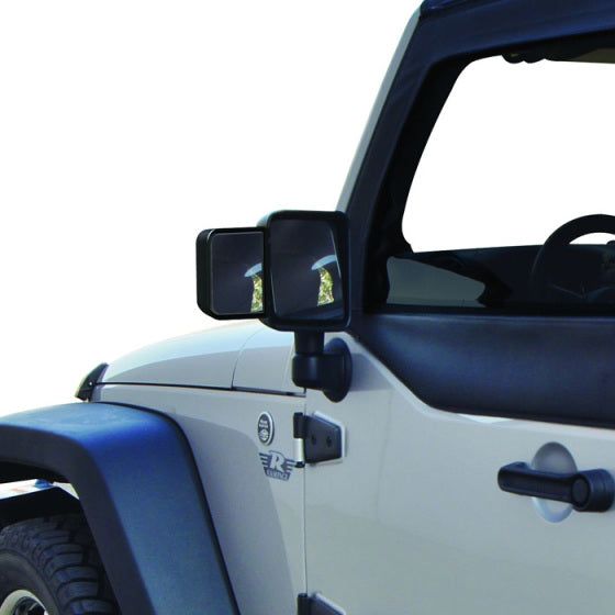Rampage 8605 - RAM8605 - Rampage 2007-2018 Jeep Wrangler(JK) Mirror Extensions - Black - Shipped in Europe - Tuningsupply.com