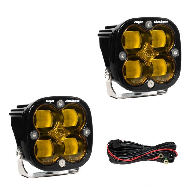 Baja Designs 257811 - BAJ257811 - Baja Designs Squadron SAE LED Auxiliary Light Pod Pair - Amber - Shipped in Europe - Tuningsupply.com