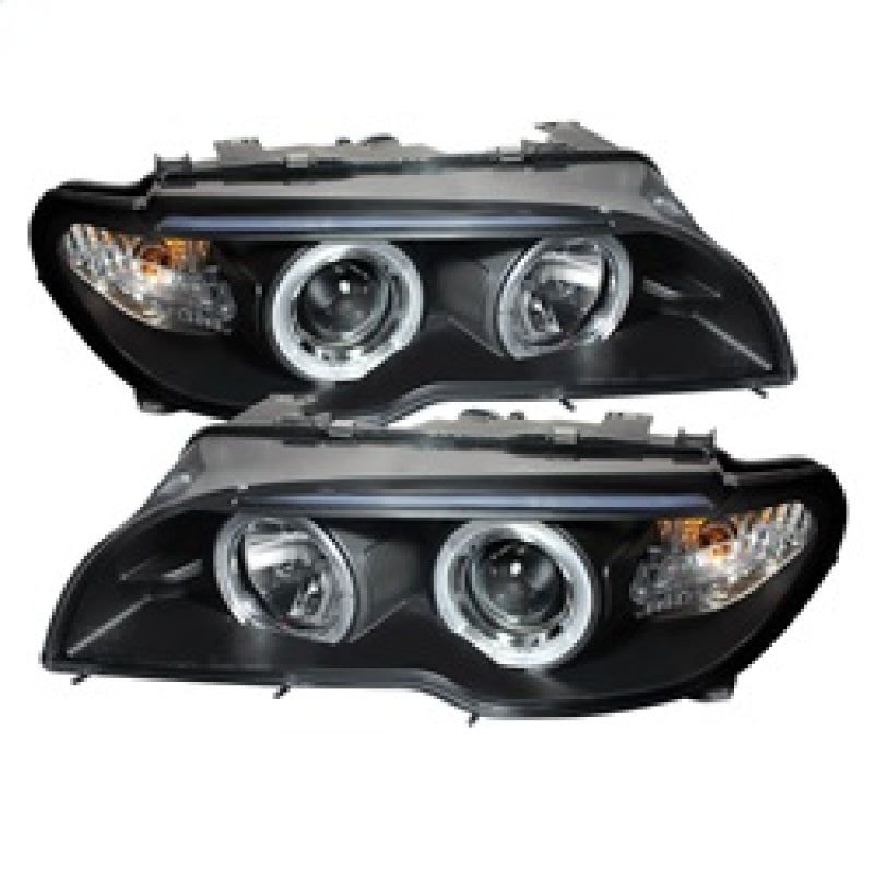 SPYDER 5077141 - SPY5077141 - Spyder BMW E46 3-Series 04-06 2 DR Projector Halogen Model- LED Halo Blk PRO-YD-BMWE4604-2DR-HL-BK - Shipped in Europe - Tuningsupply.com