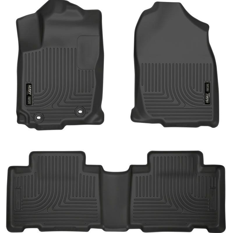 Husky Liners 98971 - HSL98971 - Husky Liners 13 Toyota RAV4 Weatherbeater Black Front & 2nd Seat Floor Liners - Shipped in Europe - Tuningsupply.com