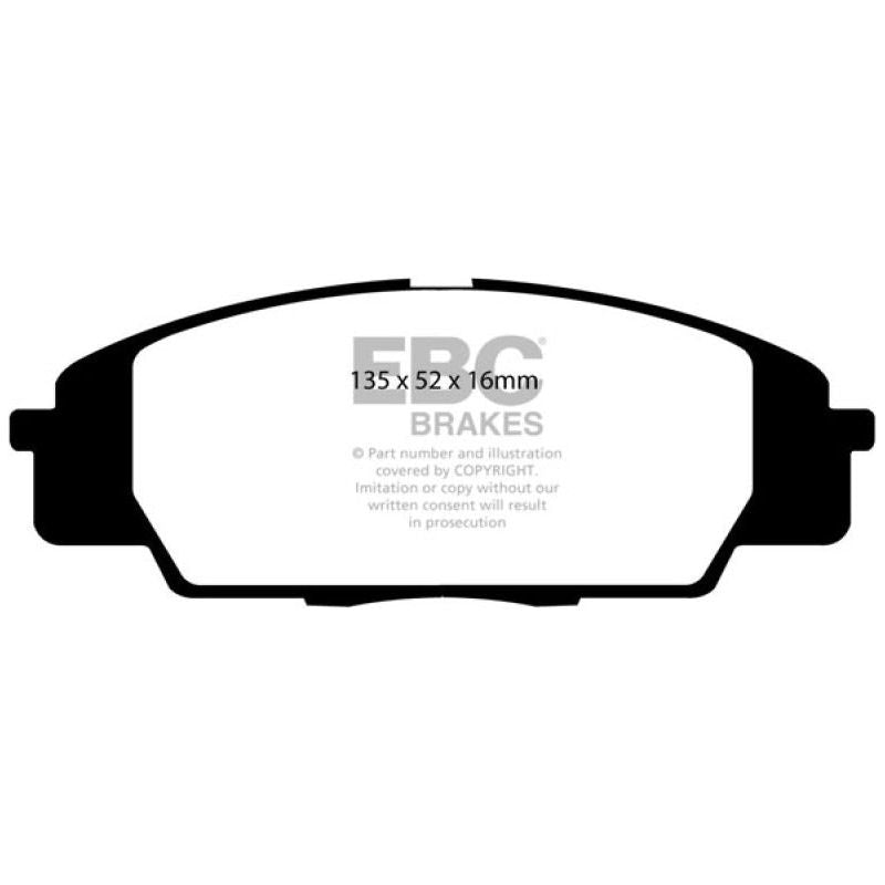 EBC DP31254C - EBCDP31254C - EBC 07-11 Acura CSX (Canada) 2.0 Type S Redstuff Front Brake Pads - Shipped in Europe - Tuningsupply.com