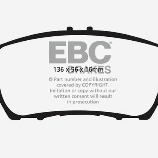 EBC DP22041 - EBCDP22041 - EBC 10+ Honda CR-Z 1.5 Hybrid Greenstuff Front Brake Pads - Shipped in Europe - Tuningsupply.com