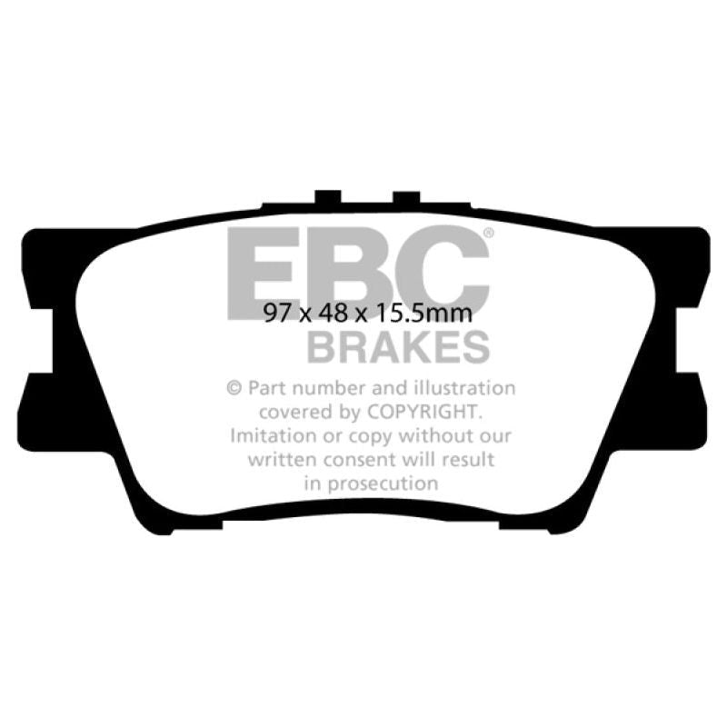 EBC DP61793 - EBCDP61793 - EBC 06-08 Toyota RAV 4 2.4 Greenstuff Rear Brake Pads - Shipped in Europe - Tuningsupply.com