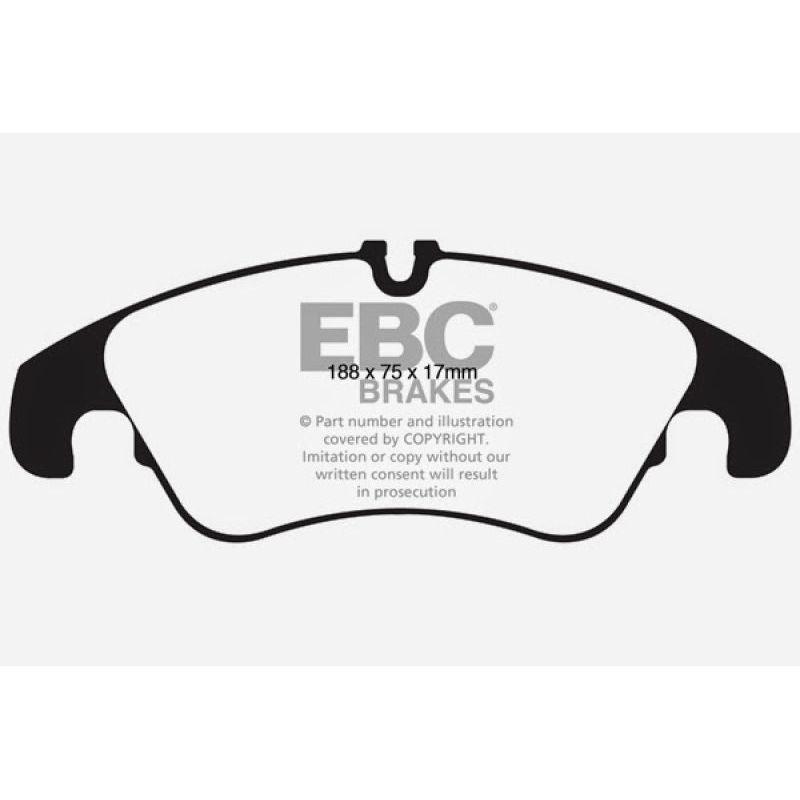 EBC UD13221 - EBCUD13221 - EBC 11 Audi A6 2.0 Turbo Ultimax2 Front Brake Pads - Shipped in Europe - Tuningsupply.com
