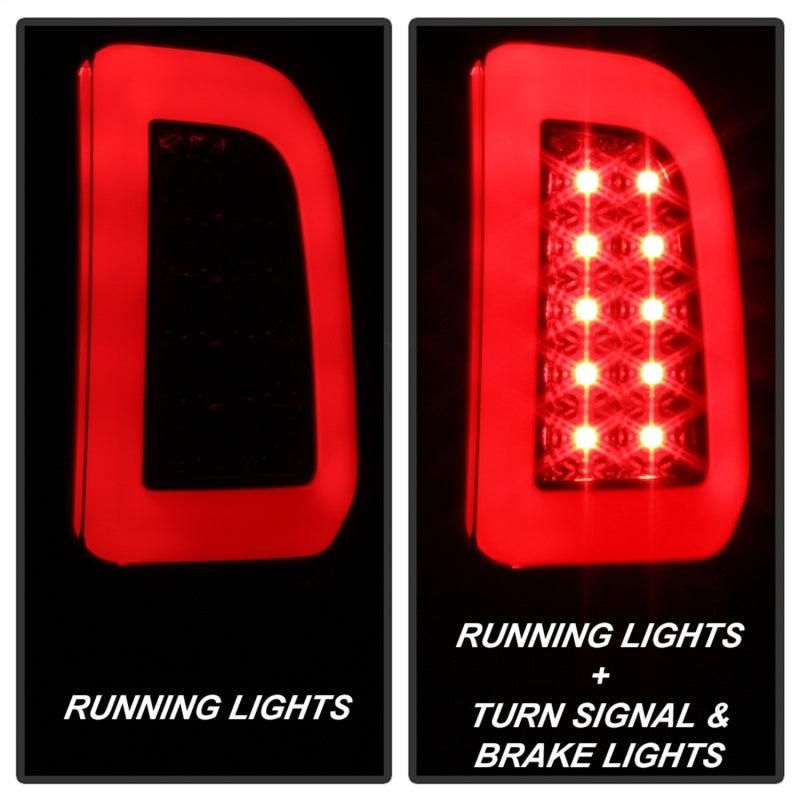 SPYDER 5084248 - SPY5084248 - Spyder 97-03 Ford F150 Stylsd. F250 V3 Lght Bar LED Tail Lights - Blk Smk ALT-YD-FF15097V3-LBLED-BSM - Shipped in Europe - Tuningsupply.com