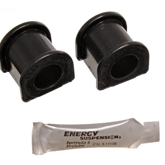 Energy Suspension 16.5121G - ENG16.5121G - Energy Suspension 96-00 Honda Civic/CRX Black 22mm Front Sway Bar Bushings - Shipped in Europe - Tuningsupply.com