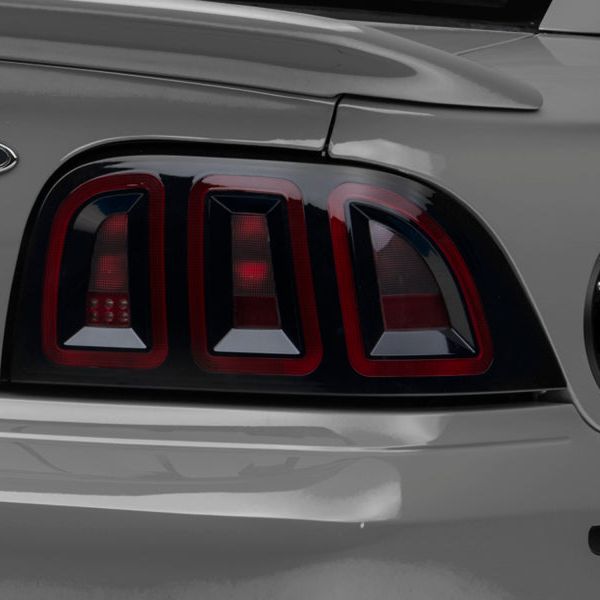 Raxiom 389876 - RAX389876 - Raxiom 96-98 Ford Mustang Icon LED Tail Lights- Black Housing (Smoked Lens) - Shipped in Europe - Tuningsupply.com