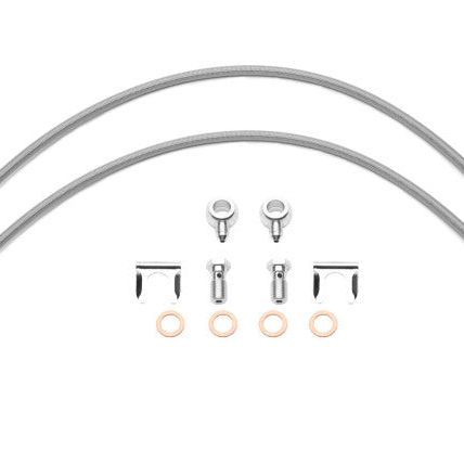 Wilwood 220-15868 - WIL220-15868 - Wilwood Flexline Kit 24in 7/16-20in Banjo - 5/8-26in Male Bulkhead (Fits D52 Caliper) - Shipped in Europe - Tuningsupply.com
