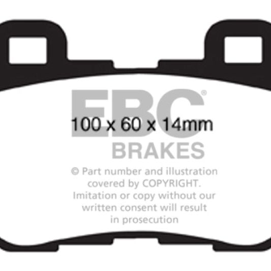 EBC DP41824R - EBCDP41824R - EBC 08-13 Infiniti FX50 5.0 Yellowstuff Rear Brake Pads - Shipped in Europe - Tuningsupply.com