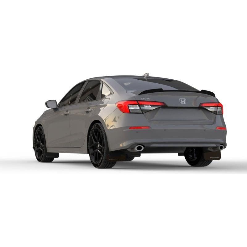 Rally Armor MF90-UR-BLK/BL - RALMF90-UR-BLK/BL - Rally Armor 22-25 Honda Civic/Civic Si/Sport Black UR Mud Flap w/Blue Logo - Shipped in Europe - Tuningsupply.com