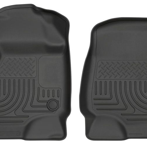 Husky Liners 13301 - HSL13301 - Husky Liners 2017 Ford Super Duty (Crew Cab / Super Cab) WeatherBeater Black Front Floor Liners - Shipped in Europe - Tuningsupply.com
