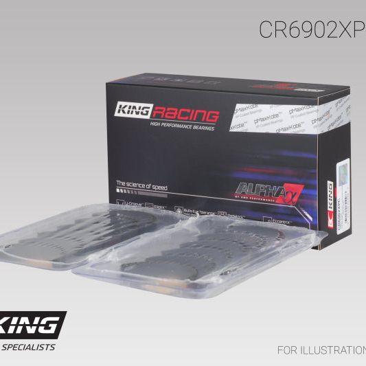 King Engine Bearings GCR6902XPCSTDX - KINGCR6902XPCSTDX - King Engine Bearings Nissan VQ35HR/VQ37VHR/VR30DTT pMaxKote Rod Bearing Set - Size STDX - Shipped in Europe - Tuningsupply.com