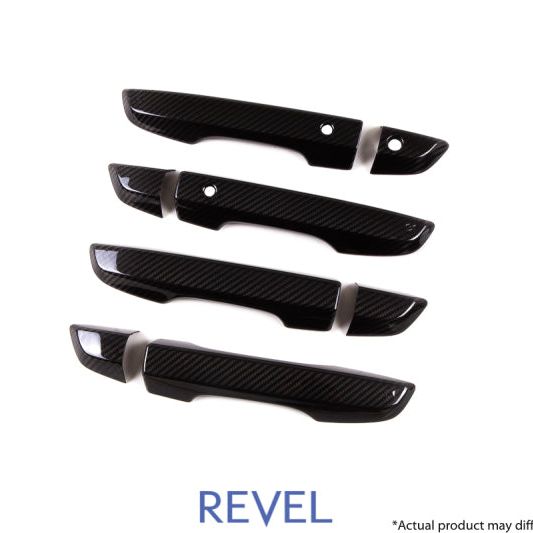 Revel 1TR4GT0AH12 - RVL1TR4GT0AH12 - Revel GT Dry Carbon Door Outer Handle Cover (FL/FR/RL/RR) 16-18 Honda Civic - 8 Pieces - Shipped in Europe - Tuningsupply.com