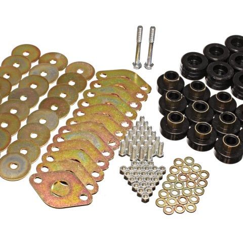 Energy Suspension 2.4109G - ENG2.4109G - Energy Suspension Body Mount Set W/Hardware - Black - Shipped in Europe - Tuningsupply.com