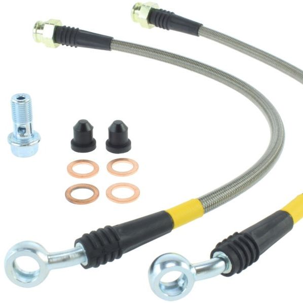 Stoptech 950.58500 - STO950.58500 - StopTech 2012 Jeep Grand Cherokee (Does Not Fit SRT Models) SS Rear Brake Lines - Shipped in Europe - Tuningsupply.com