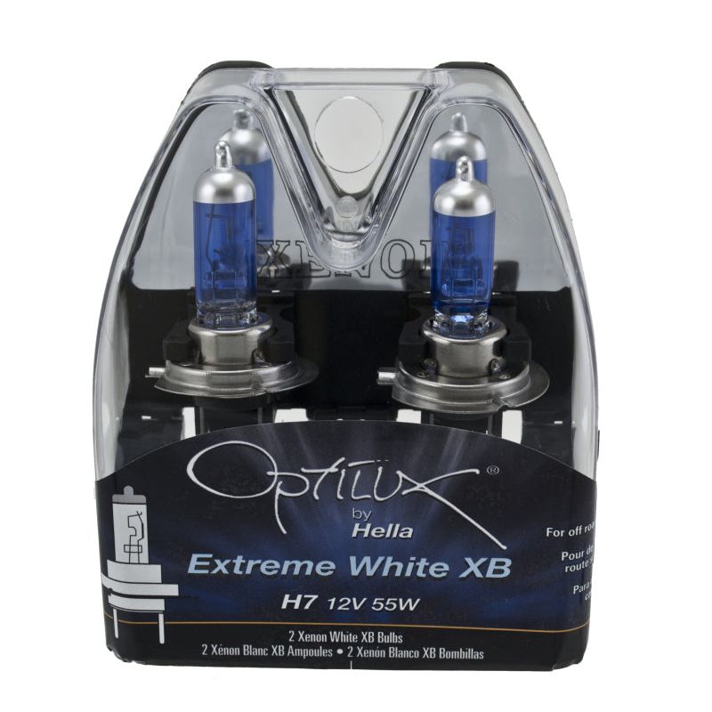 Hella LAH71071362 - HELLAH71071362 - Hella Optilux 12V/55W H7 Extreme Blue Bulb (Pair) - Shipped in Europe - Tuningsupply.com
