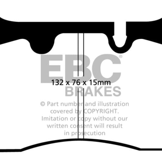 EBC DP31908C - EBCDP31908C - EBC 04-12 Aston Martin DB9 5.9 Redstuff Front Brake Pads - Shipped in Europe - Tuningsupply.com