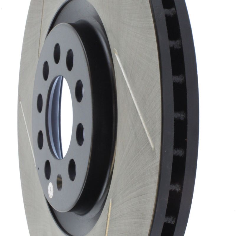 Stoptech 126.33062SR - STO126.33062SR - StopTech Power Slot 3/99-06 Audi TT/00-06 TT Quattro / 03-05 VW Golf GTi Right Front Slotted Rotor - Shipped in Europe - Tuningsupply.com