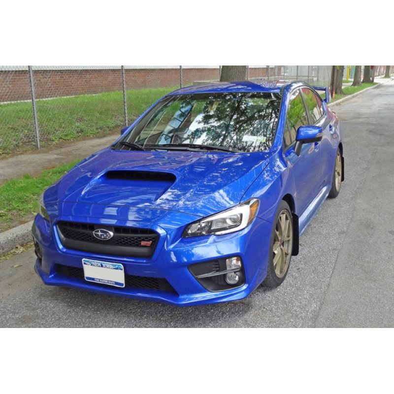 Rally Armor MF32-UR-BLK/SIL - RALMF32-UR-BLK/SIL - Rally Armor 15-21 Subaru WRX/STI Black UR Mud Flap w/Silver Logo - Shipped in Europe - Tuningsupply.com