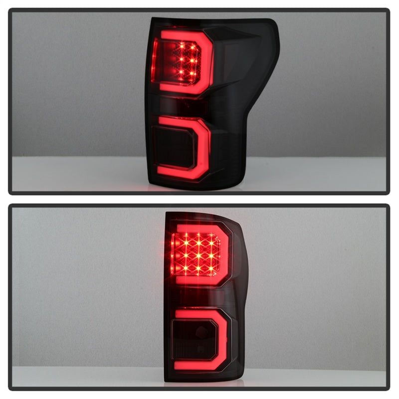 SPYDER 5085443 - SPY5085443 - Spyder 07-13 Toyota Tundra V2 Light Bar LED Tail Lights - Smoke ALT-YD-TTU07V2-LB-BSM - Shipped in Europe - Tuningsupply.com
