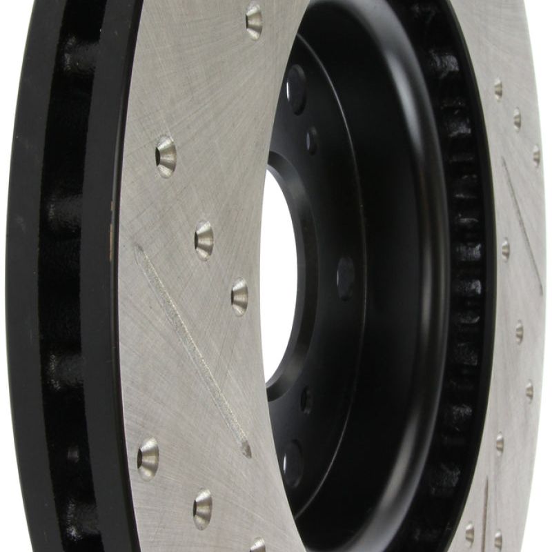 Stoptech 127.40062L - STO127.40062L - StopTech 04-08 Acura TL (Brembo Caliber) SportStop Slotted & Drilled Left Front Rotor - Shipped in Europe - Tuningsupply.com