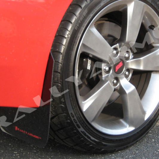 Rally Armor MF15-UR-BLK/RD - RALMF15-UR-BLK/RD - Rally Armor 08-11 Subaru STI (Hatch Only) / 11-14 WRX (Hatch Only) Black UR Mud Flap w/Red Logo - Shipped in Europe - Tuningsupply.com