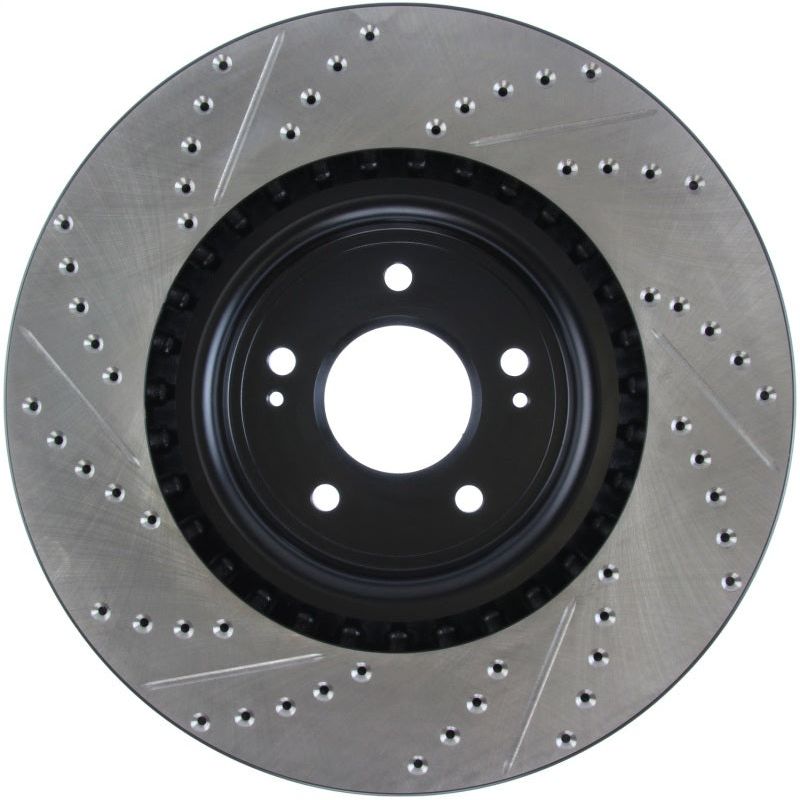 Stoptech 127.46076L - STO127.46076L - StopTech Slotted & Drilled Sport Brake Rotor - Shipped in Europe - Tuningsupply.com