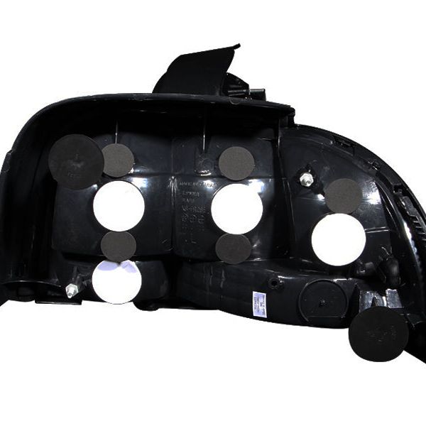 ANZO 221020 - ANZ221020 - ANZO 1994-1998 Ford Mustang Taillights Black - Shipped in Europe - Tuningsupply.com