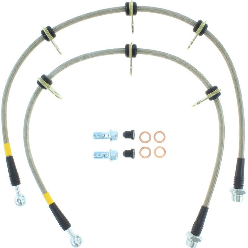 Stoptech 950.44524 - STO950.44524 - StopTech 08-12 Toyota Sequoia Rear Stainless Steel Brake Lines - Shipped in Europe - Tuningsupply.com