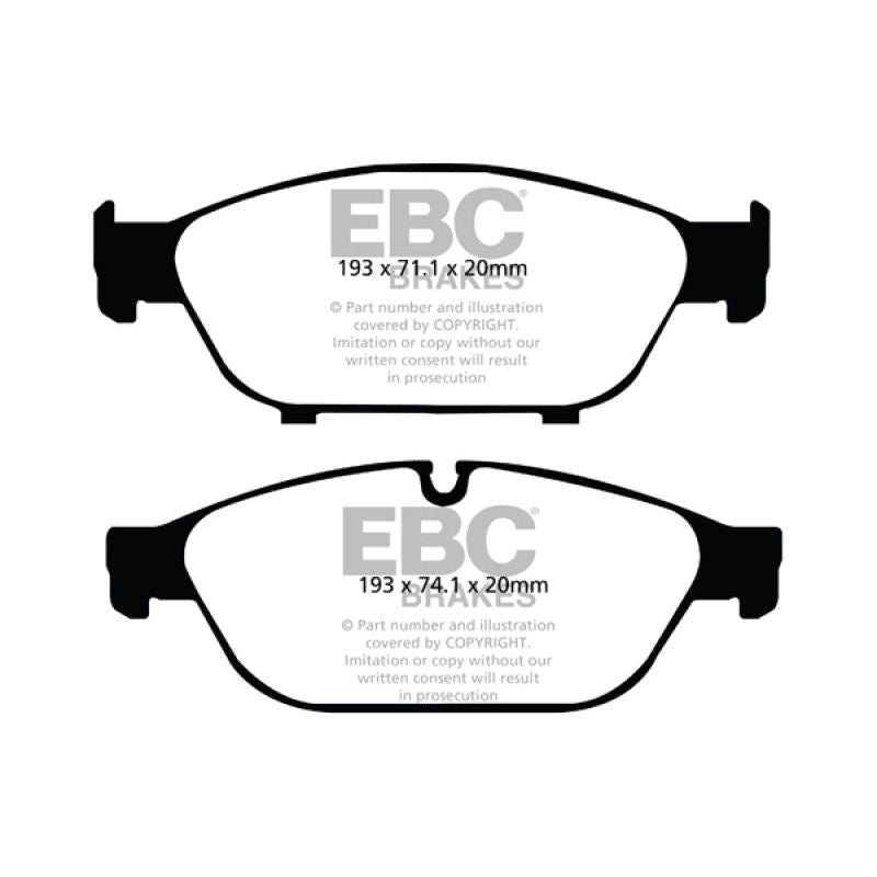 EBC DP32086C - EBCDP32086C - EBC 12+ Audi A6 Quattro 3.0 Supercharged Redstuff Front Brake Pads - Shipped in Europe - Tuningsupply.com