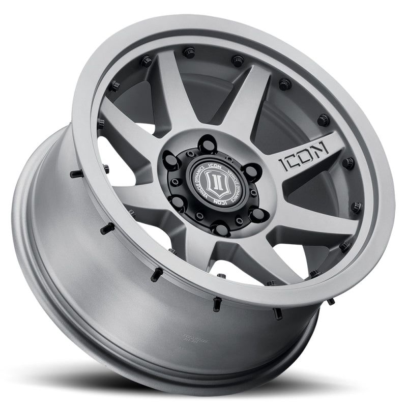 ICON 21817857345TT - ICO21817857345TT - ICON Rebound Pro 17x8.5 5x5 -6mm Offset 4.5in BS 71.5mm Bore Titanium Wheel - Shipped in Europe - Tuningsupply.com