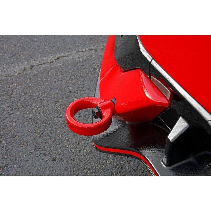 Perrin Performance PHP-BDY-251RD - PERPHP-BDY-251RD - PERRIN 17-21 Honda Civic Si/Type R/Touring/Hatchback Tow Hook Kit Rear - Red - Shipped in Europe - Tuningsupply.com