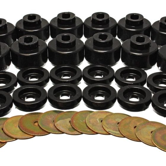 Energy Suspension 3.4156G - ENG3.4156G - Energy Suspension Body Mount Set - Black - Shipped in Europe - Tuningsupply.com