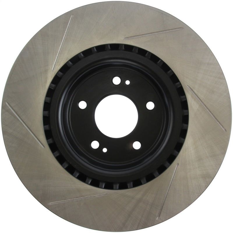 Stoptech 126.51036SL - STO126.51036SL - StopTech Power Slot 10 Hyundai Genesis Coupe Track Front Left Slotted Rotor - Shipped in Europe - Tuningsupply.com