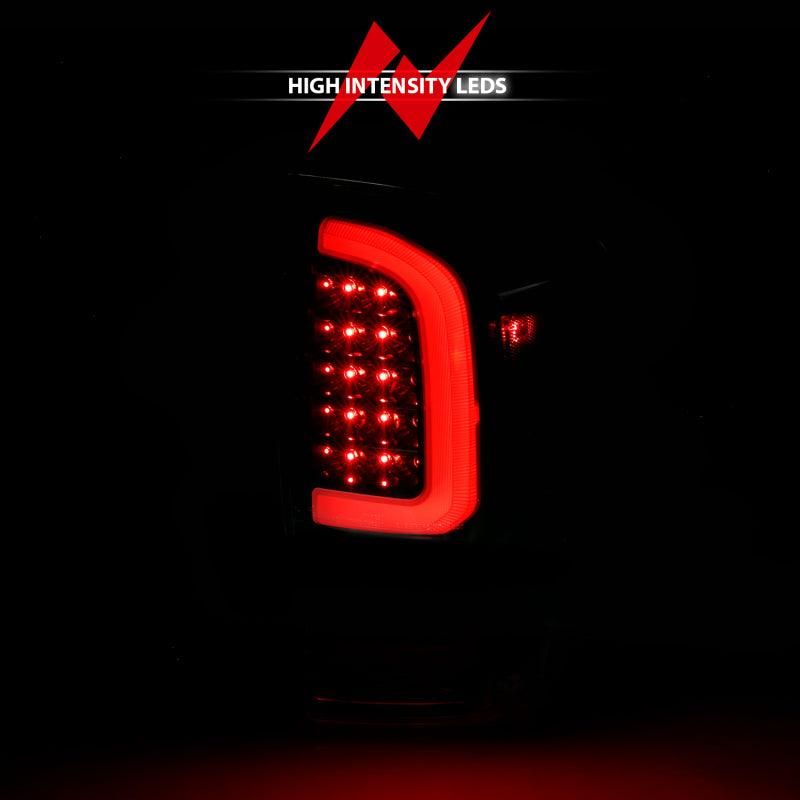 ANZO 311401 - ANZ311401 - ANZO 16-21 Toyota Tacoma LED Tail Lights - w/ Light Bar Sequential Black Housing & Smoke Lens - Shipped in Europe - Tuningsupply.com